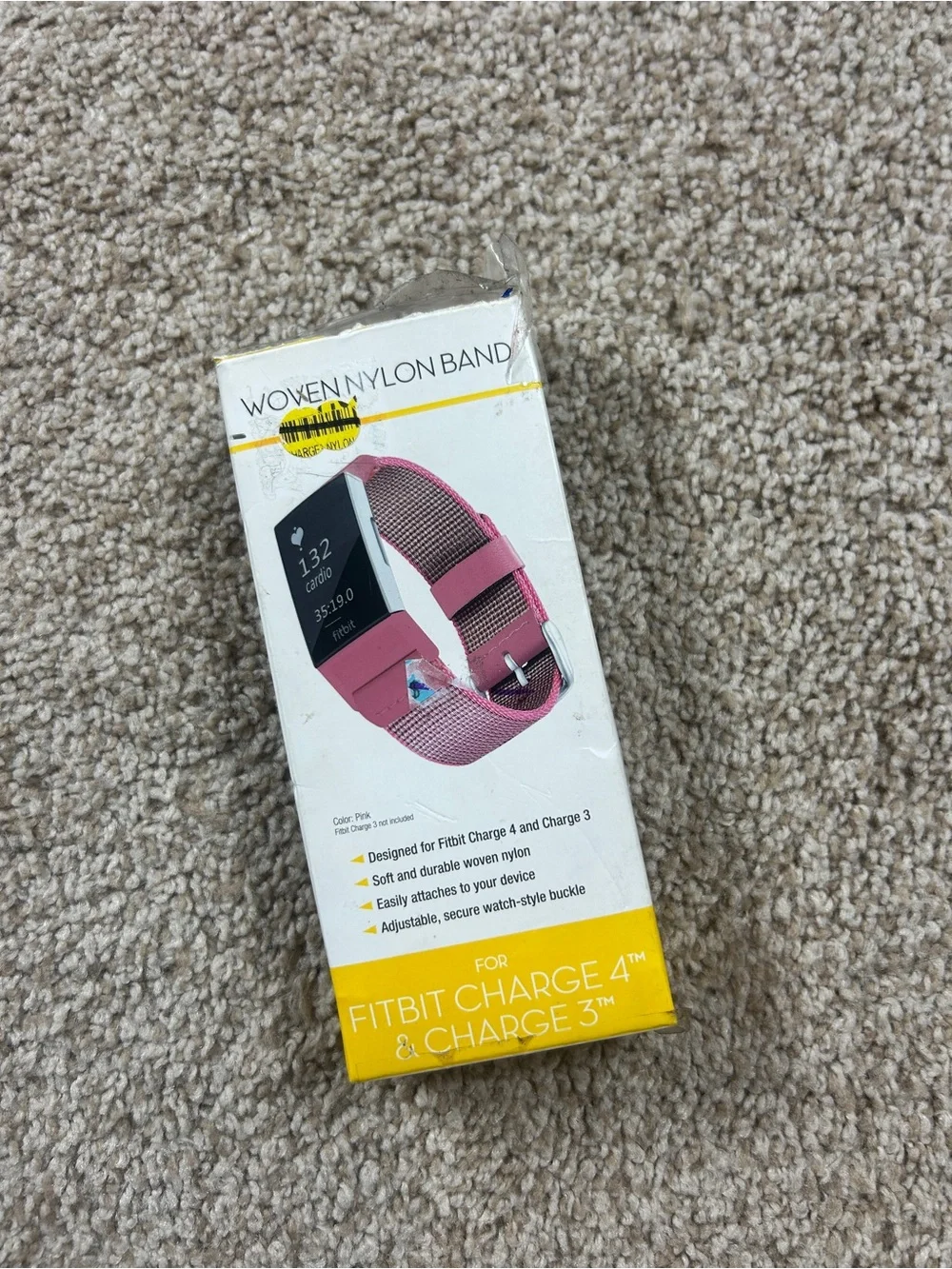 Fitbit Replacement Bands 2 Pack Pink Hot Pink Woven Nylon Watch Straps